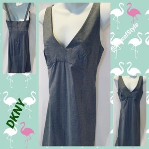 DKNY Black & White Sun Dress Sz 4